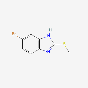 molecular formula C8H7BrN2S B3122350 6-bromo-2-(methylsulfanyl)-1H-benzimidazole CAS No. 303140-06-9