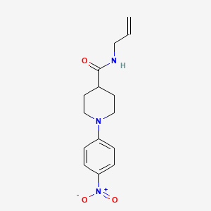 molecular formula C15H19N3O3 B3122354 N-allyl-1-(4-nitrophenyl)-4-piperidinecarboxamide CAS No. 303144-45-8