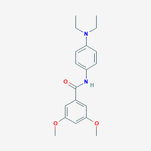 molecular formula C19H24N2O3 B312237 N-[4-(diethylamino)phenyl]-3,5-dimethoxybenzamide 