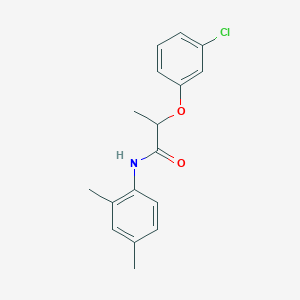 molecular formula C17H18ClNO2 B312238 2-(3-chlorophenoxy)-N-(2,4-dimethylphenyl)propanamide 