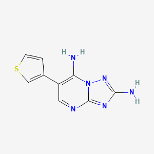 6-(3-Thienyl)[1,2,4]triazolo[1,5-a]pyrimidine-2,7-diamine