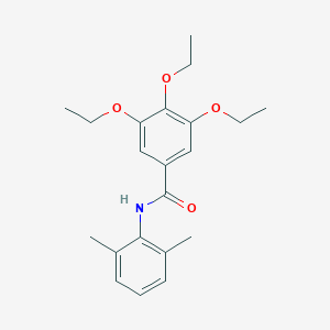 molecular formula C21H27NO4 B312241 N-(2,6-dimethylphenyl)-3,4,5-triethoxybenzamide 