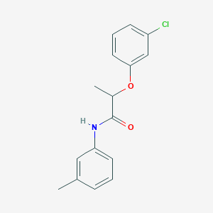 molecular formula C16H16ClNO2 B312242 2-(3-chlorophenoxy)-N-(3-methylphenyl)propanamide 