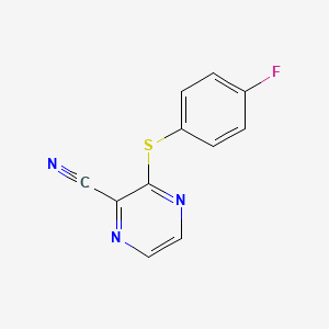 3-[(4-Fluorophenyl)sulfanyl]-2-pyrazinecarbonitrile