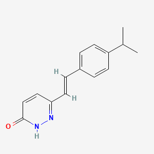molecular formula C15H16N2O B3122435 6-(4-Isopropylstyryl)-3-pyridazinol CAS No. 303146-88-5