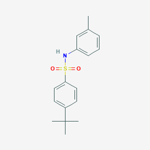 molecular formula C17H21NO2S B312246 4-tert-butyl-N-(3-methylphenyl)benzenesulfonamide 