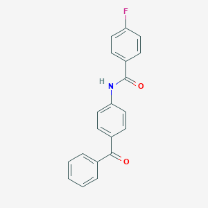 molecular formula C20H14FNO2 B312250 N-(4-benzoylphenyl)-4-fluorobenzamide 