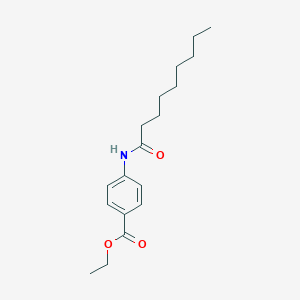 molecular formula C18H27NO3 B312259 Ethyl 4-(nonanoylamino)benzoate 