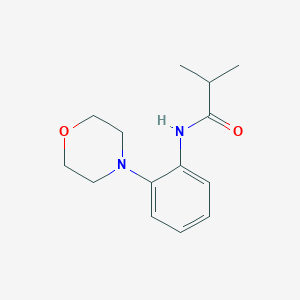 molecular formula C14H20N2O2 B3122665 2-methyl-N-(2-morpholinophenyl)propanamide CAS No. 303151-49-7