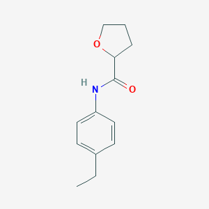 molecular formula C13H17NO2 B312267 N-(4-ethylphenyl)oxolane-2-carboxamide 