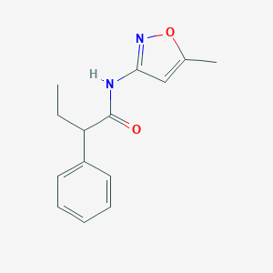 molecular formula C14H16N2O2 B312275 N-(5-methyl-1,2-oxazol-3-yl)-2-phenylbutanamide 
