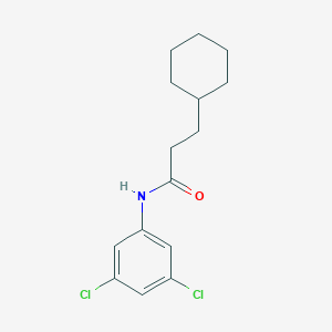 molecular formula C15H19Cl2NO B312276 3-cyclohexyl-N-(3,5-dichlorophenyl)propanamide 