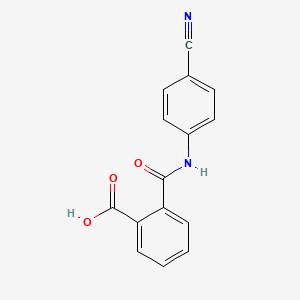 molecular formula C15H10N2O3 B3122770 N-(4-Cyano-phenyl)-phthalamic acid CAS No. 303768-59-4