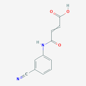 molecular formula C11H8N2O3 B3122779 3-[(3-Cyanophenyl)carbamoyl]prop-2-enoic acid CAS No. 303770-94-7