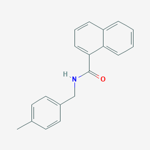 molecular formula C19H17NO B312281 N-(4-methylbenzyl)-1-naphthamide 