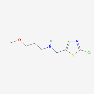 molecular formula C8H13ClN2OS B3122853 N-[(2-氯-1,3-噻唑-5-基)甲基]-3-甲氧基-1-丙胺 CAS No. 303987-35-1