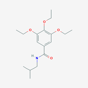 molecular formula C17H27NO4 B312288 3,4,5-triethoxy-N-isobutylbenzamide 
