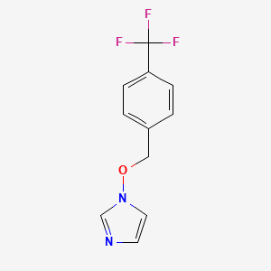 molecular formula C11H9F3N2O B3122909 1-{[4-(trifluoromethyl)benzyl]oxy}-1H-imidazole CAS No. 303994-47-0