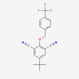 5-(Tert-butyl)-2-{[4-(trifluoromethyl)benzyl]oxy}isophthalonitrile