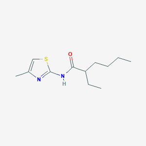 molecular formula C12H20N2OS B312293 2-ethyl-N-(4-methyl-1,3-thiazol-2-yl)hexanamide 