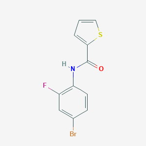 molecular formula C11H7BrFNOS B312297 N-(4-bromo-2-fluorophenyl)thiophene-2-carboxamide 