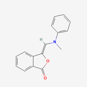 molecular formula C16H13NO2 B3122987 3-[(甲基苯胺)亚甲基]-2-苯并呋喃-1(3H)-酮 CAS No. 303995-65-5