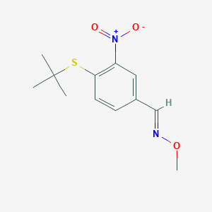 4-(tert-butylsulfanyl)-3-nitrobenzenecarbaldehyde O-methyloxime