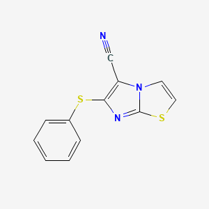 6-(Phenylsulfanyl)imidazo[2,1-b][1,3]thiazole-5-carbonitrile