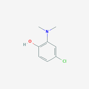 molecular formula C8H10ClNO B3123082 4-Chloro-2-(dimethylamino)phenol CAS No. 30427-17-9