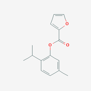 molecular formula C15H16O3 B312309 2-Isopropyl-5-methylphenyl 2-furoate 