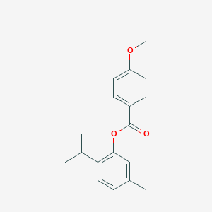 molecular formula C19H22O3 B312310 2-Isopropyl-5-methylphenyl 4-ethoxybenzoate 