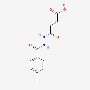 molecular formula C12H14N2O4 B3123108 4-[2-(4-Methylbenzoyl)hydrazino]-4-oxobutanoic acid CAS No. 304481-78-5