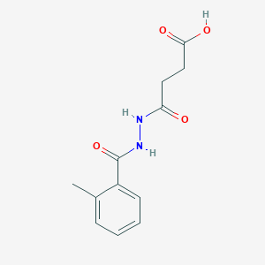 molecular formula C12H14N2O4 B3123111 4-[2-(2-Methylbenzoyl)hydrazino]-4-oxobutanoic acid CAS No. 304481-79-6