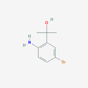 molecular formula C9H12BrNO B3123143 2-(2-Amino-5-bromophenyl)propan-2-ol CAS No. 304853-89-2