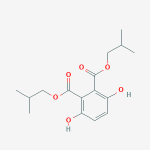 molecular formula C16H22O6 B3123159 1,2-Bis(2-methylpropyl) 3,6-dihydrtoxy-1,2-benzenedicarboxylate CAS No. 305362-96-3