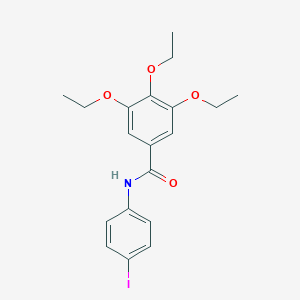 molecular formula C19H22INO4 B312316 3,4,5-triethoxy-N-(4-iodophenyl)benzamide 