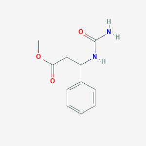 molecular formula C11H14N2O3 B3123213 Methyl 3-[(aminocarbonyl)amino]-3-phenylpropanoate CAS No. 306277-62-3
