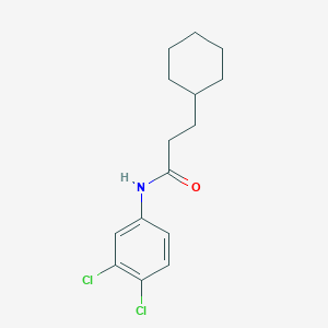 molecular formula C15H19Cl2NO B312323 3-cyclohexyl-N-(3,4-dichlorophenyl)propanamide 