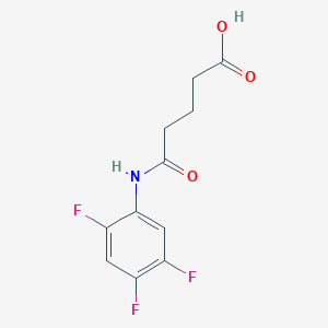 molecular formula C11H10F3NO3 B3123248 5-Oxo-5-(2,4,5-trifluoroanilino)pentanoic acid CAS No. 306730-07-4