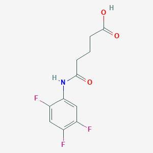 molecular formula C11H10F3NO3 B3123248 5-氧代-5-(2,4,5-三氟苯胺基)戊酸 CAS No. 306730-07-4