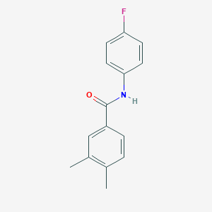 molecular formula C15H14FNO B312328 N-(4-fluorophenyl)-3,4-dimethylbenzamide 