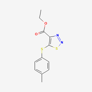 Ethyl 5-[(4-methylphenyl)sulfanyl]-1,2,3-thiadiazole-4-carboxylate