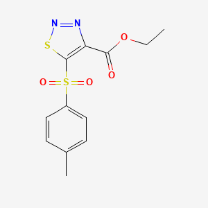 Ethyl 5-[(4-methylphenyl)sulfonyl]-1,2,3-thiadiazole-4-carboxylate