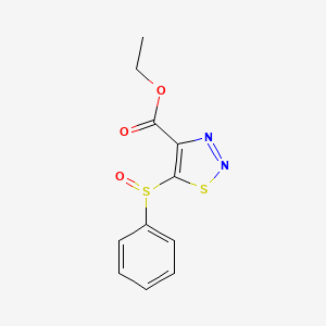 Ethyl 5-(phenylsulfinyl)-1,2,3-thiadiazole-4-carboxylate