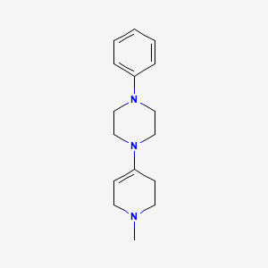 1-(1-Methyl-1,2,3,6-tetrahydro-4-pyridinyl)-4-phenylpiperazine