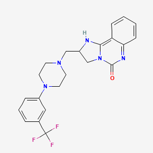 2-({4-[3-(trifluoromethyl)phenyl]piperazino}methyl)-2,6-dihydroimidazo[1,2-c]quinazolin-5(3H)-one