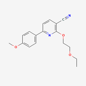 2-(2-Ethoxyethoxy)-6-(4-methoxyphenyl)nicotinonitrile