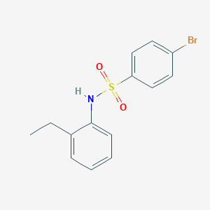 molecular formula C14H14BrNO2S B312335 4-bromo-N-(2-ethylphenyl)benzenesulfonamide 