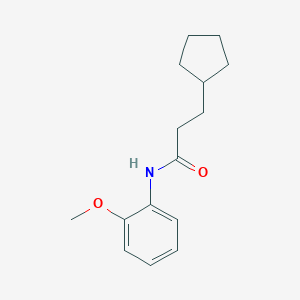 3-cyclopentyl-N-(2-methoxyphenyl)propanamide