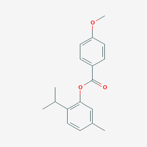 molecular formula C18H20O3 B312342 2-Isopropyl-5-methylphenyl 4-methoxybenzoate 